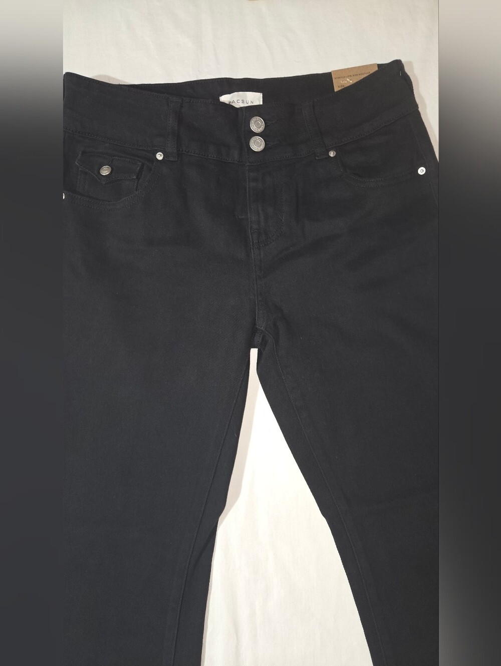 Pac Sun Black Women's Low Waist Jeans 90s Insp